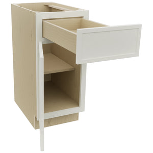 Fabuwood Luna Dove B15 Base Standard Cabinet, Open View