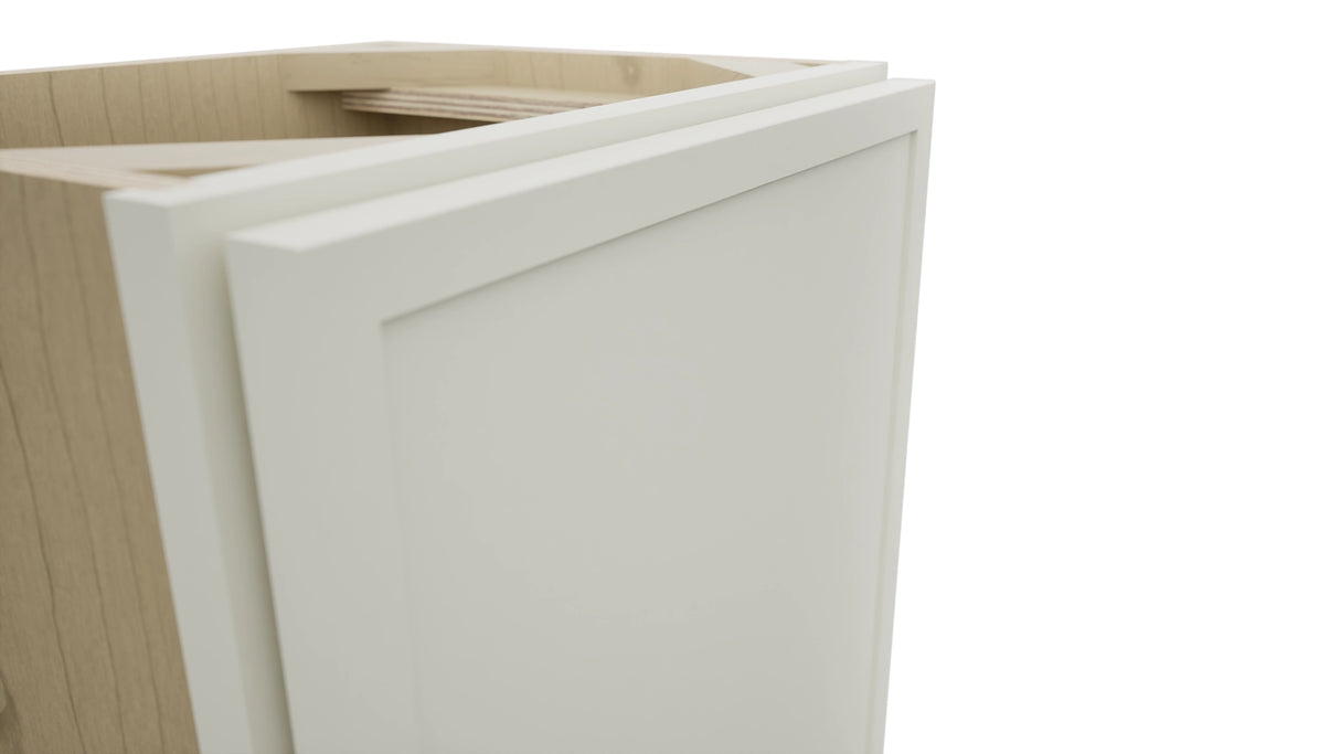 Fabuwood Luna Dove B15FD-12D Base Full Door Cabinet, Detail View