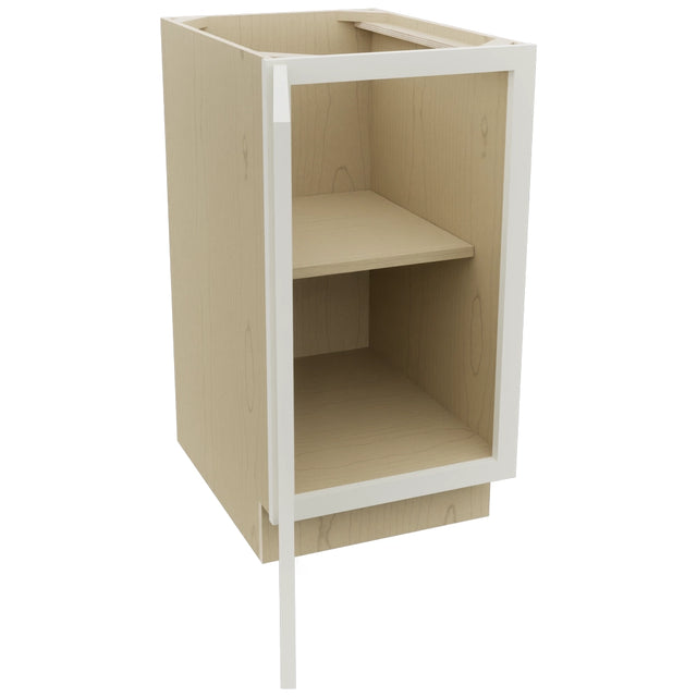 Fabuwood Luna Dove B18FD Base Full Door Cabinet, Open View