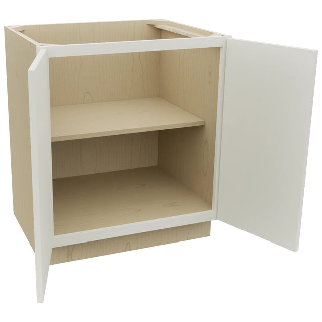 Fabuwood Luna Dove B30FD Base Full Door Cabinet, Open View