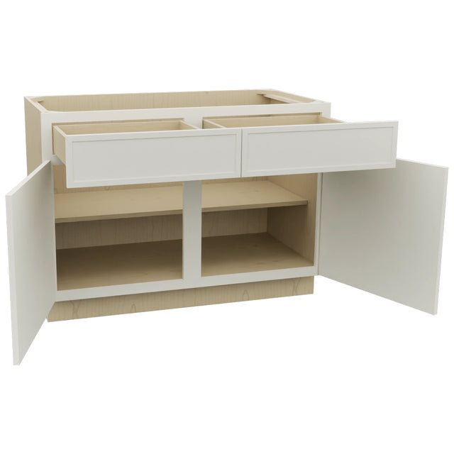 Fabuwood Luna Dove B48 Base Standard Cabinet, Open View