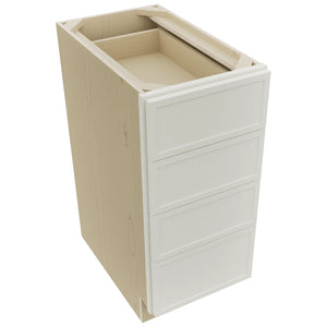 Fabuwood Luna Dove DB15-4 Base 4 Drawers Cabinet, Top View