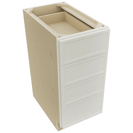 Fabuwood Luna Dove DB15-4 Base 4 Drawers Cabinet, Top View
