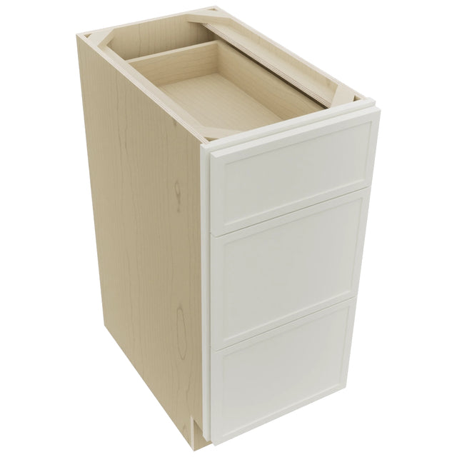 Fabuwood Luna Dove DB15 Base 3 Drawers Cabinet, Top View