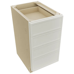 Fabuwood Luna Dove DB18-4 Base 4 Drawers Cabinet, Top View