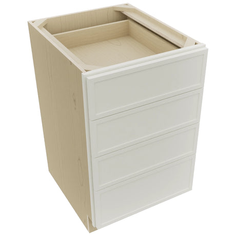 Fabuwood Luna Dove DB21-4 Base 4 Drawers Cabinet, Top View