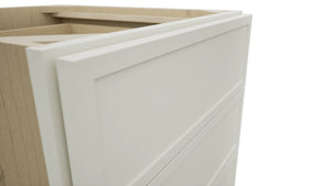 Fabuwood Luna Dove DB21-4 Base 4 Drawers Cabinet, Detail View