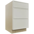 Fabuwood Luna Dove DB21 Base 3 Drawers Cabinet, Front View