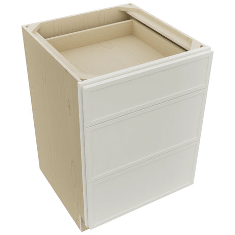 Fabuwood Luna Dove DB24 Base 3 Drawers Cabinet, Top View