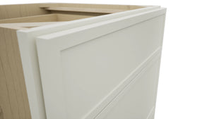 Fabuwood Luna Dove DB24 Base 3 Drawers Cabinet, Detail View