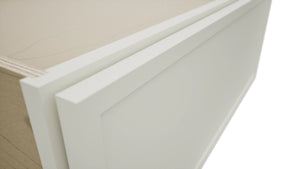 Fabuwood Luna Dove DBS30 Base Bench Seat Cabinet, Detail View