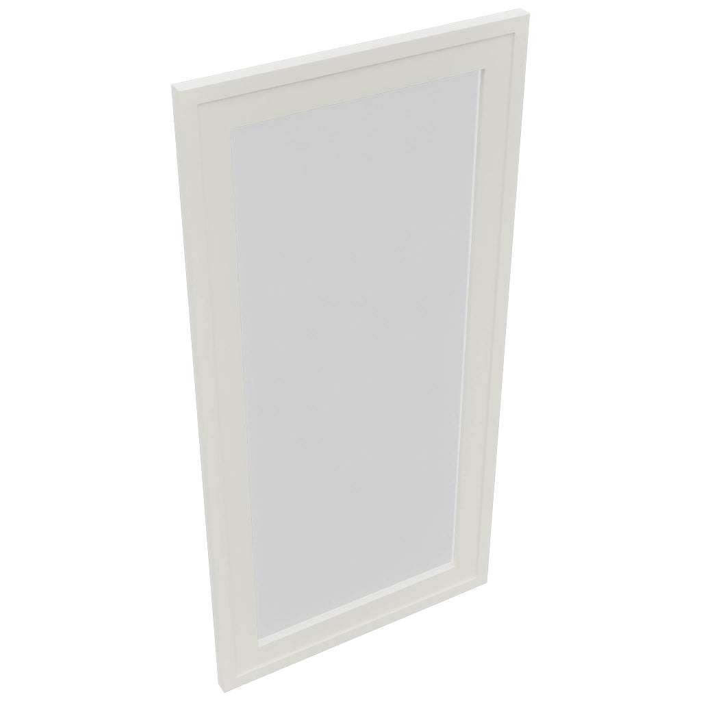 Fabuwood Luna Dove DS GDW1836 Wall Glass Door, Top View