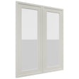 Fabuwood Luna Dove DS GDW2430 Wall Glass Door, Front View