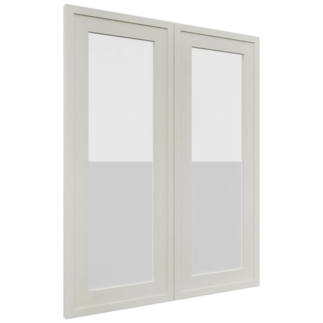 Fabuwood Luna Dove DS GDW2430 Wall Glass Door, Front View