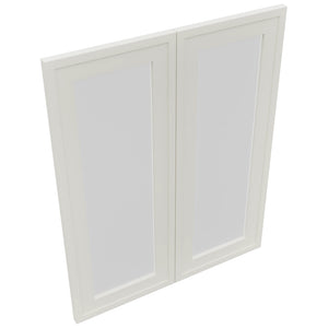 Fabuwood Luna Dove DS GDW2430 Wall Glass Door, Top View