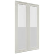 Fabuwood Luna Dove DS GDW2442 Wall Glass Door, Front View