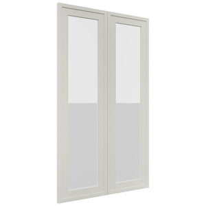 Fabuwood Luna Dove DS GDW2442 Wall Glass Door, Front View