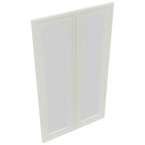 Fabuwood Luna Dove DS GDW2442 Wall Glass Door, Top View