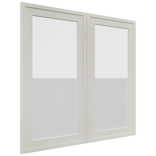 Fabuwood Luna Dove DS GDW3030 Wall Glass Door, Front View