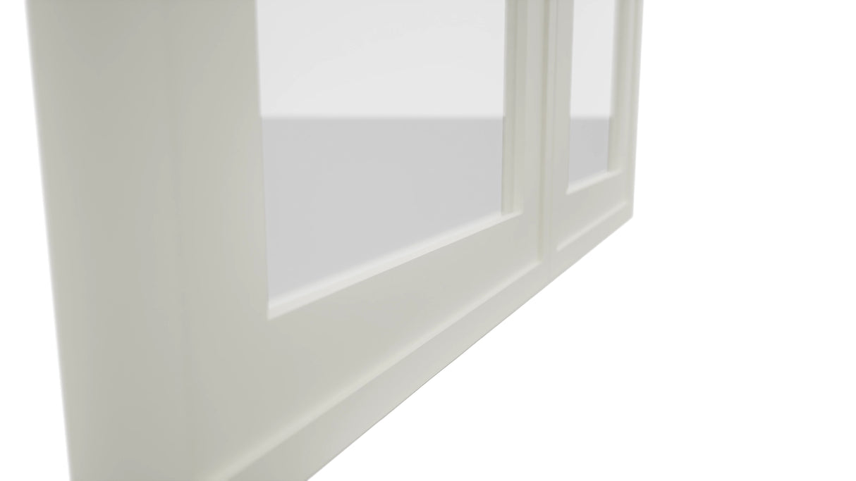 Fabuwood Luna Dove DS GDW3030 Wall Glass Door, Detail View