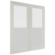 Fabuwood Luna Dove DS GDW3036 Wall Glass Door, Front View