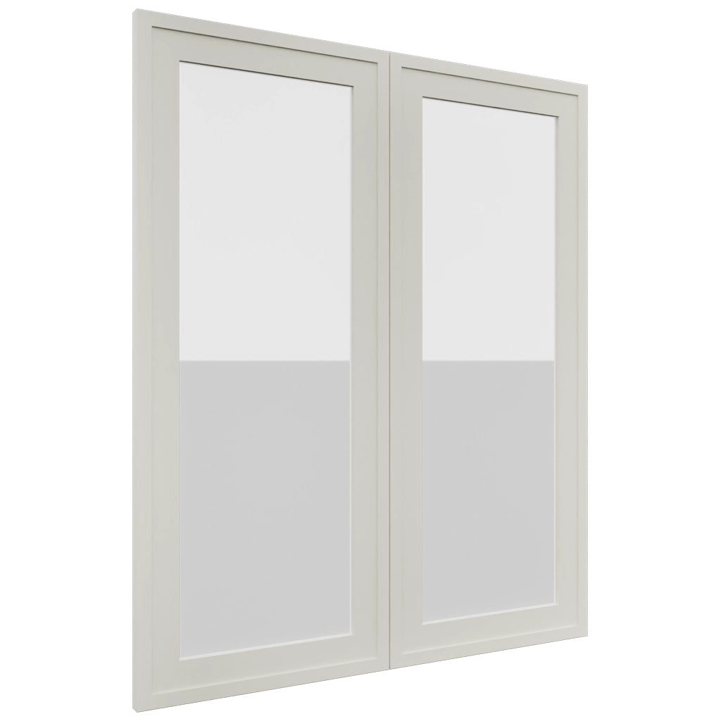 Fabuwood Luna Dove DS GDW3036 Wall Glass Door, Front View