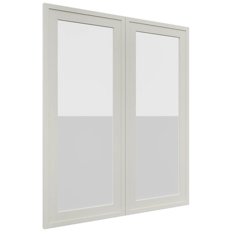 Fabuwood Luna Dove DS GDW3036 Wall Glass Door, Front View