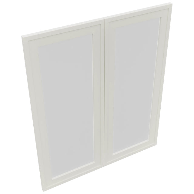 Fabuwood Luna Dove DS GDW3036 Wall Glass Door, Top View