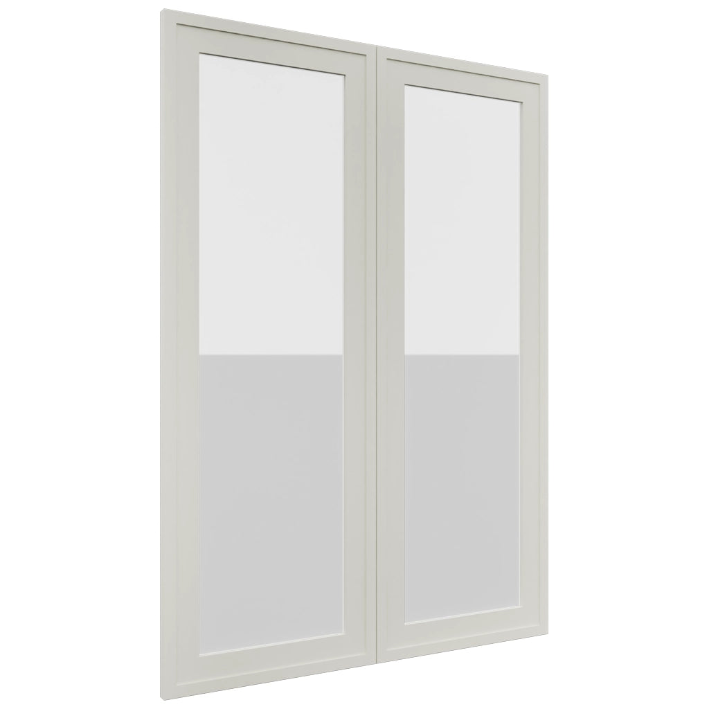 Fabuwood Luna Dove DS GDW3042 Wall Glass Door, Front View