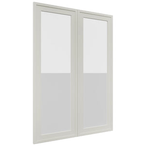 Fabuwood Luna Dove DS GDW3042 Wall Glass Door, Front View