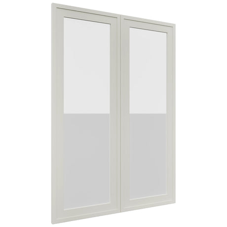 Fabuwood Luna Dove DS GDW3042 Wall Glass Door, Front View
