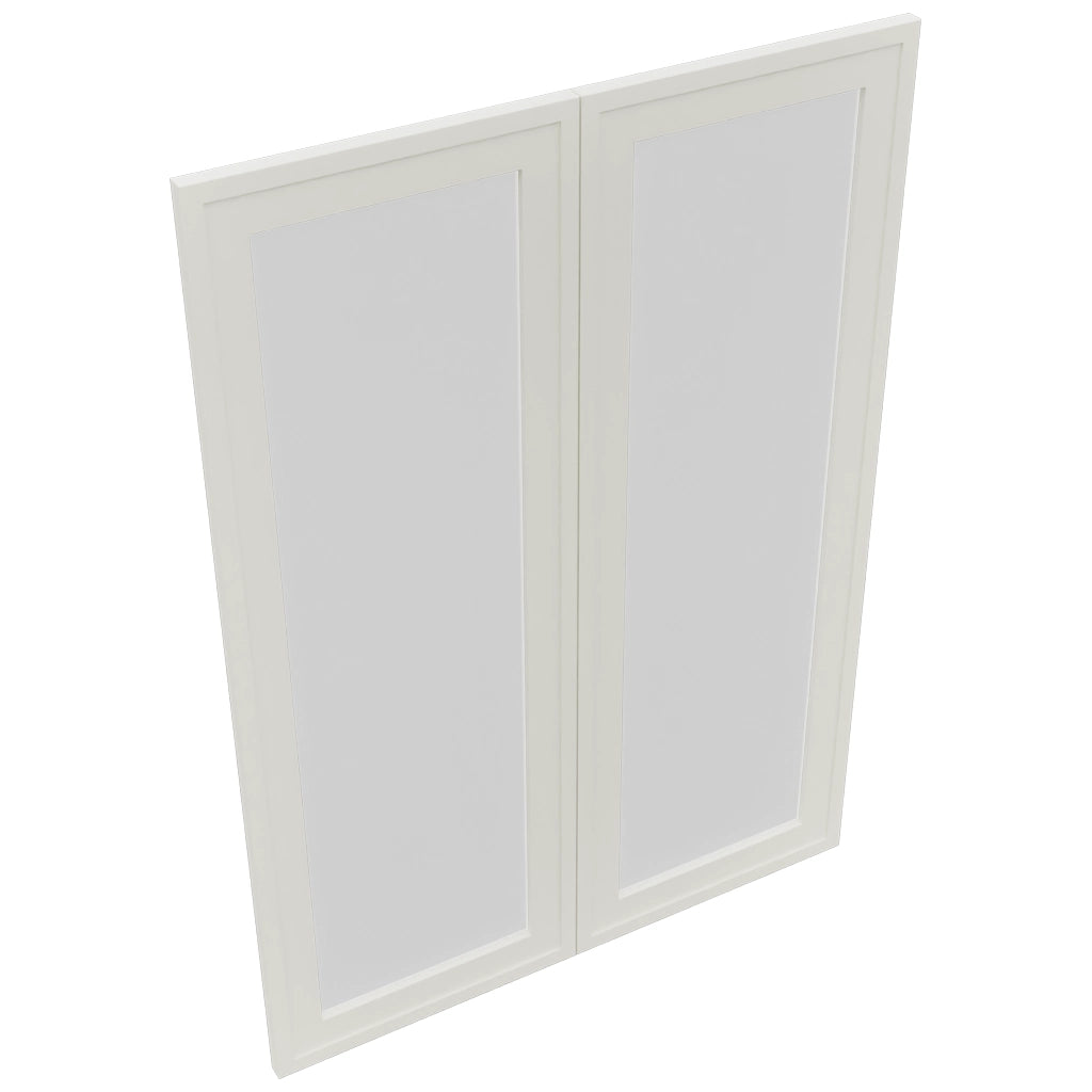 Fabuwood Luna Dove DS GDW3042 Wall Glass Door, Top View