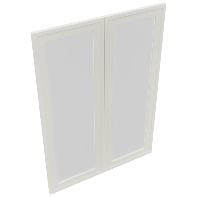 Fabuwood Luna Dove DS GDW3042 Wall Glass Door, Top View