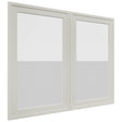 Fabuwood Luna Dove DS GDW3630 Wall Glass Door, Front View