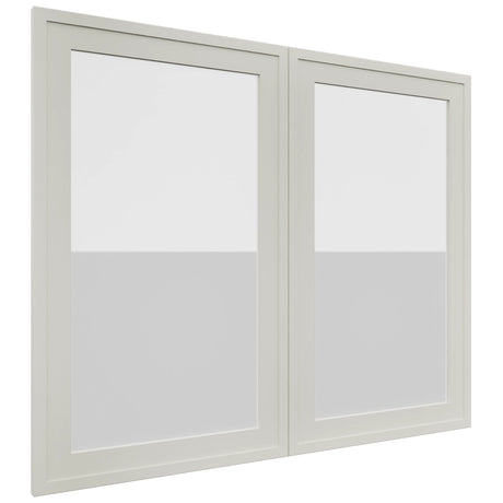 Fabuwood Luna Dove DS GDW3630 Wall Glass Door, Front View