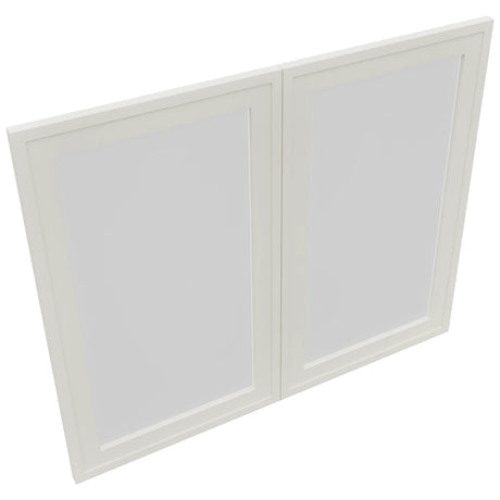 Fabuwood Luna Dove DS GDW3630 Wall Glass Door, Top View