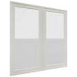 Fabuwood Luna Dove DS GDW3636 Wall Glass Door, Front View