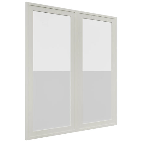 Fabuwood Luna Dove DS GDW3642 Wall Glass Door, Front View