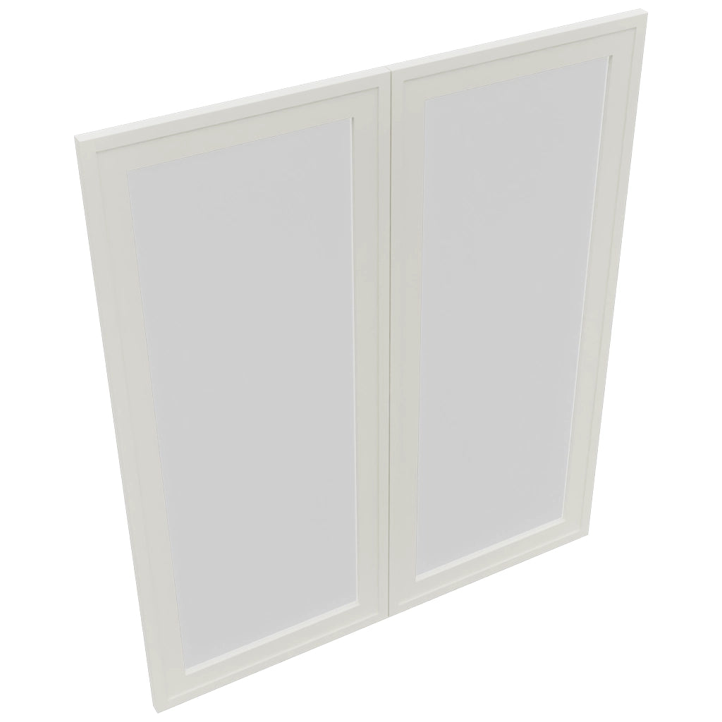Fabuwood Luna Dove DS GDW3642 Wall Glass Door, Top View
