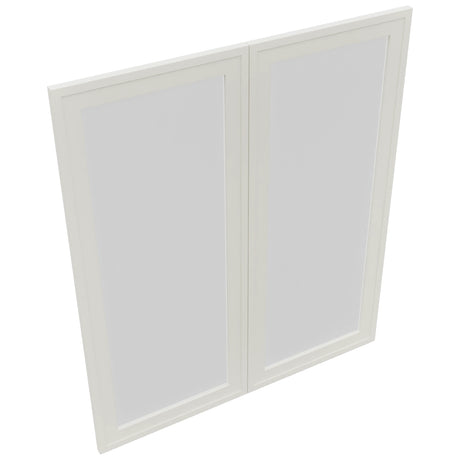 Fabuwood Luna Dove DS GDW3642 Wall Glass Door, Top View