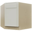 Fabuwood Luna Dove DSB36 Base Corner Diagonal Sink Cabinet, Front View