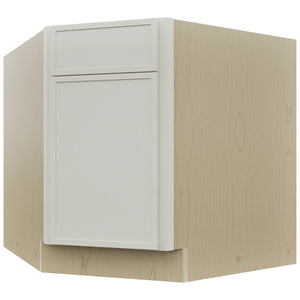Fabuwood Luna Dove DSB36 Base Corner Diagonal Sink Cabinet, Front View