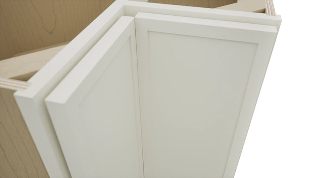 Fabuwood Luna Dove ERB33 Base Corner Easy Reach Cabinet, Detail View