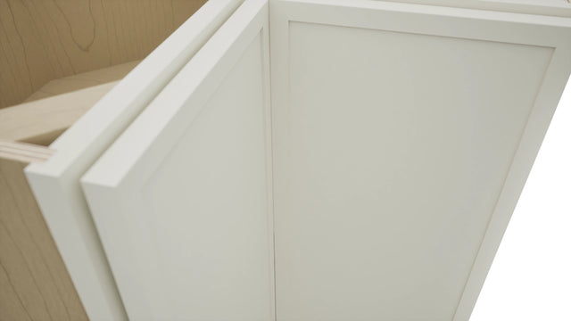 Fabuwood Luna Dove ERB36 Base Corner Easy Reach Cabinet, Detail View