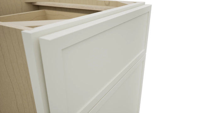 Fabuwood Luna Dove FD18 Vanity Desk, Detail View