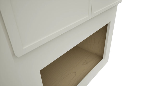 Fabuwood Luna Dove MC304221 Wall Microwave Cabinet, Detail View