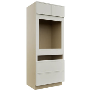 Fabuwood Luna Dove OC3384C Tall Oven Cabinet Combo, Front View