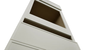 Fabuwood Luna Dove OC3384C Tall Oven Cabinet Combo, Detail View