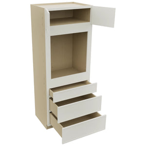 Fabuwood Luna Dove OC3384S Tall Oven Cabinet Single, Open View