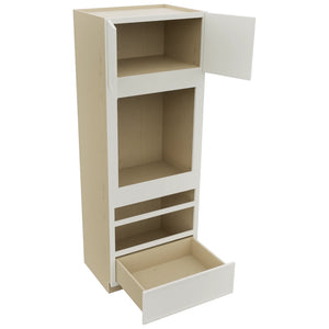 Fabuwood Luna Dove OC3390D Tall Oven Cabinet Double, Open View